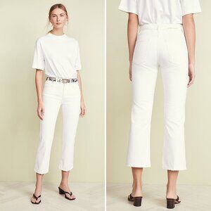 Current/Elliott The Vanessa Jean Size 31 Winter White Out Denim Flare Cotton New